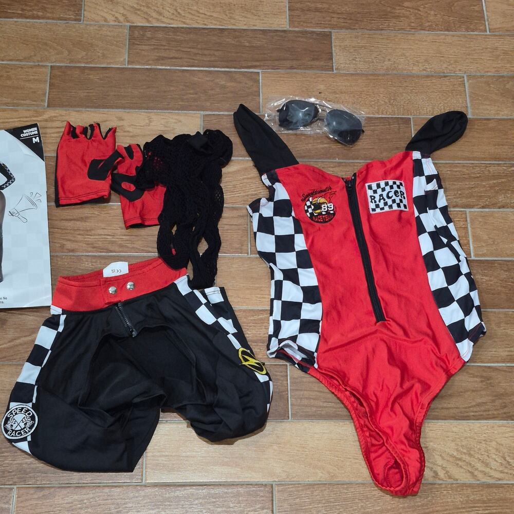 Spooktacular Creations Halloween Race Car Driver Costume Women Set size med